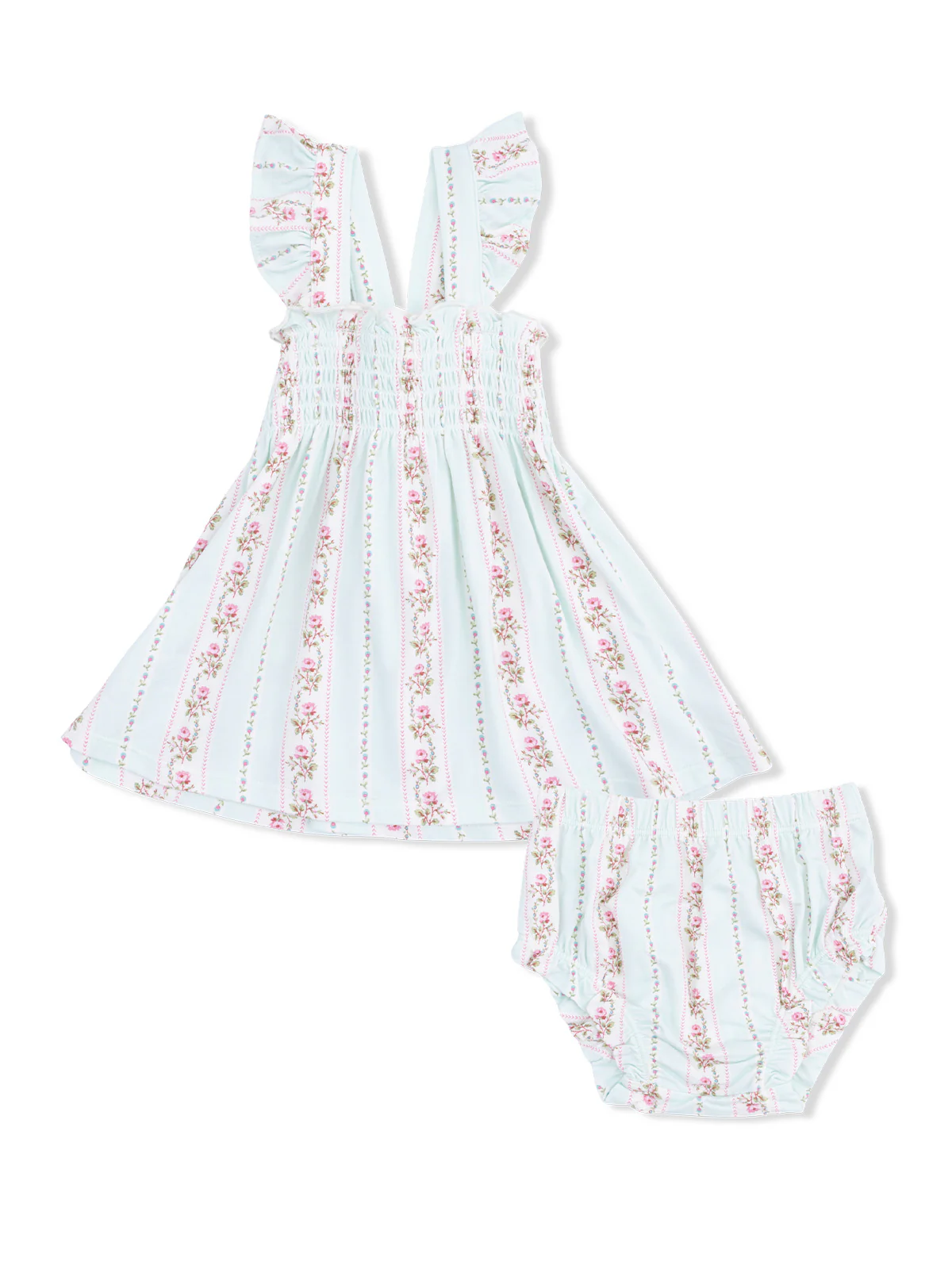 Smocked Top & Bloomer, Antoinette Stripe