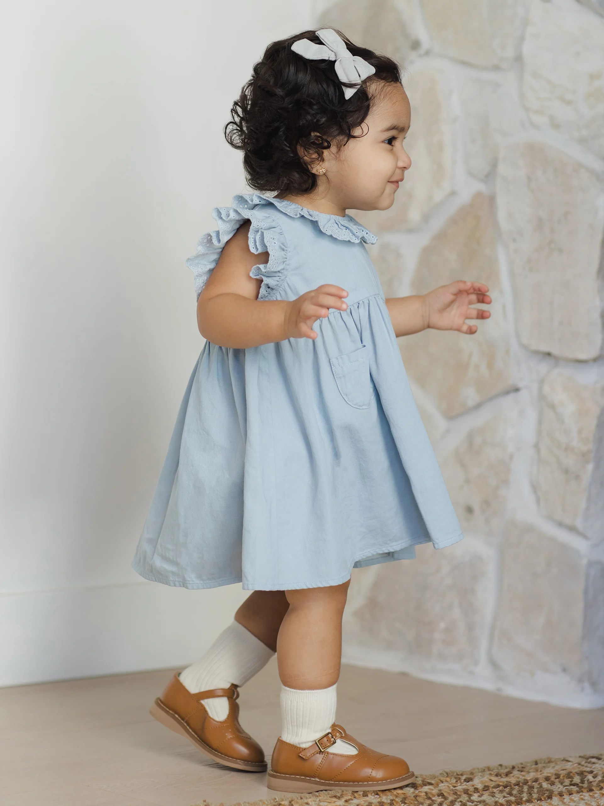 Sophie Dress, Chambray - Image 3
