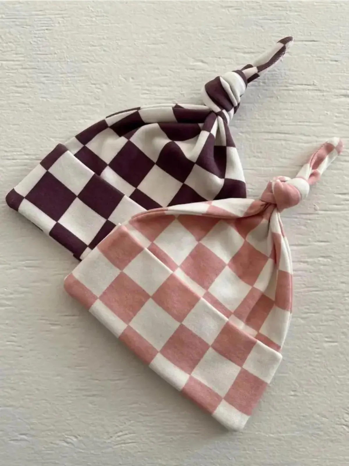 Strawberry Shortcake Checkerboard / Organic Beanie - Image 3