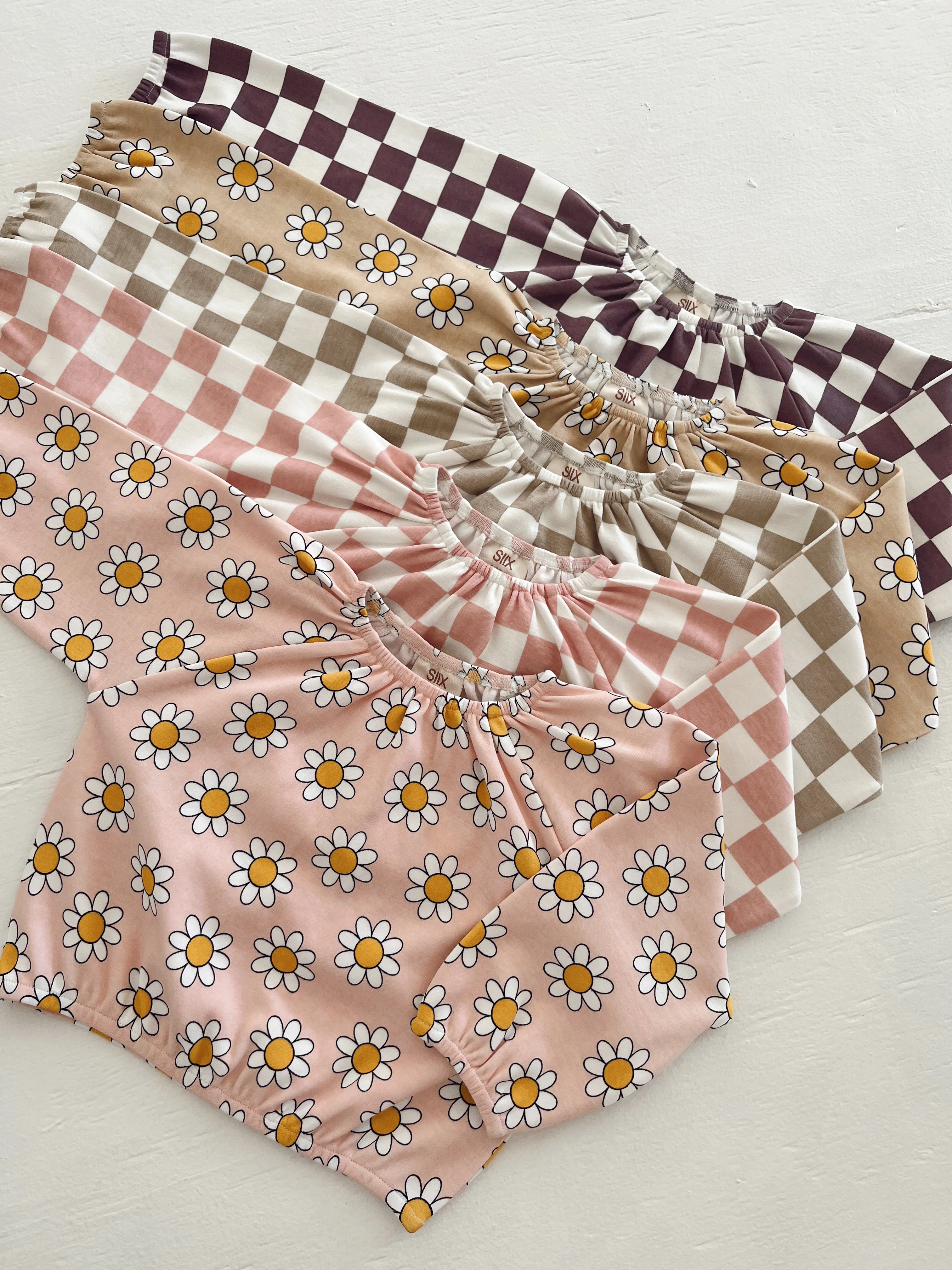 Strawberry Shortcake Checkerboard / Organic Mode Top + Pant Set - Image 5