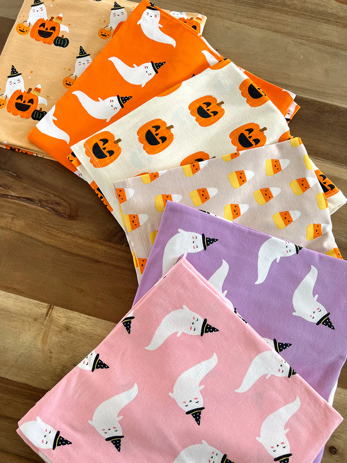 Stretch Swaddle Blanket, Orange Ghost - Image 3