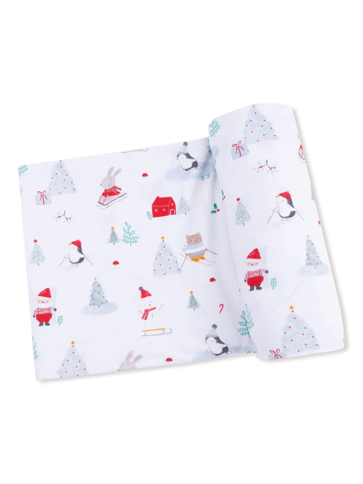 Stretch Swaddle, Santa Ski Friends