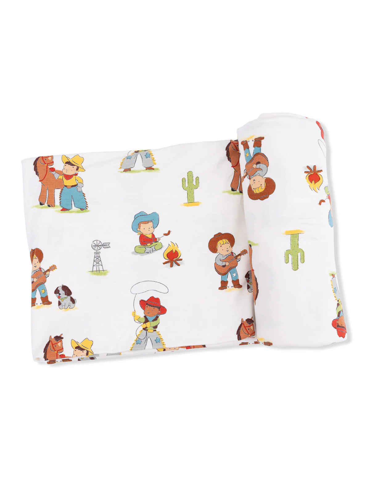 Stretch Swaddle, Vintage Cowboys