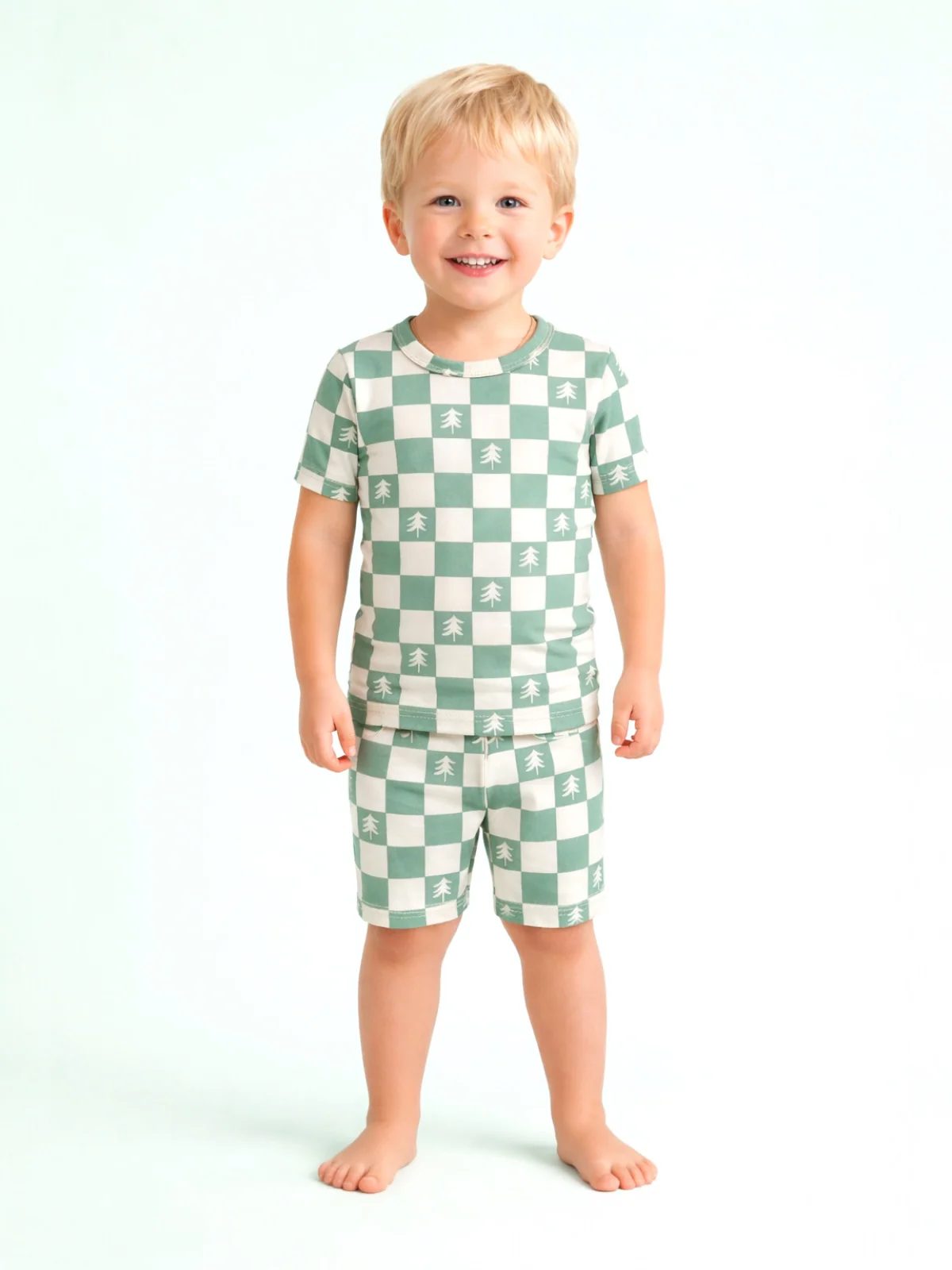 Summer Lounge Set, Trees Checkerboard