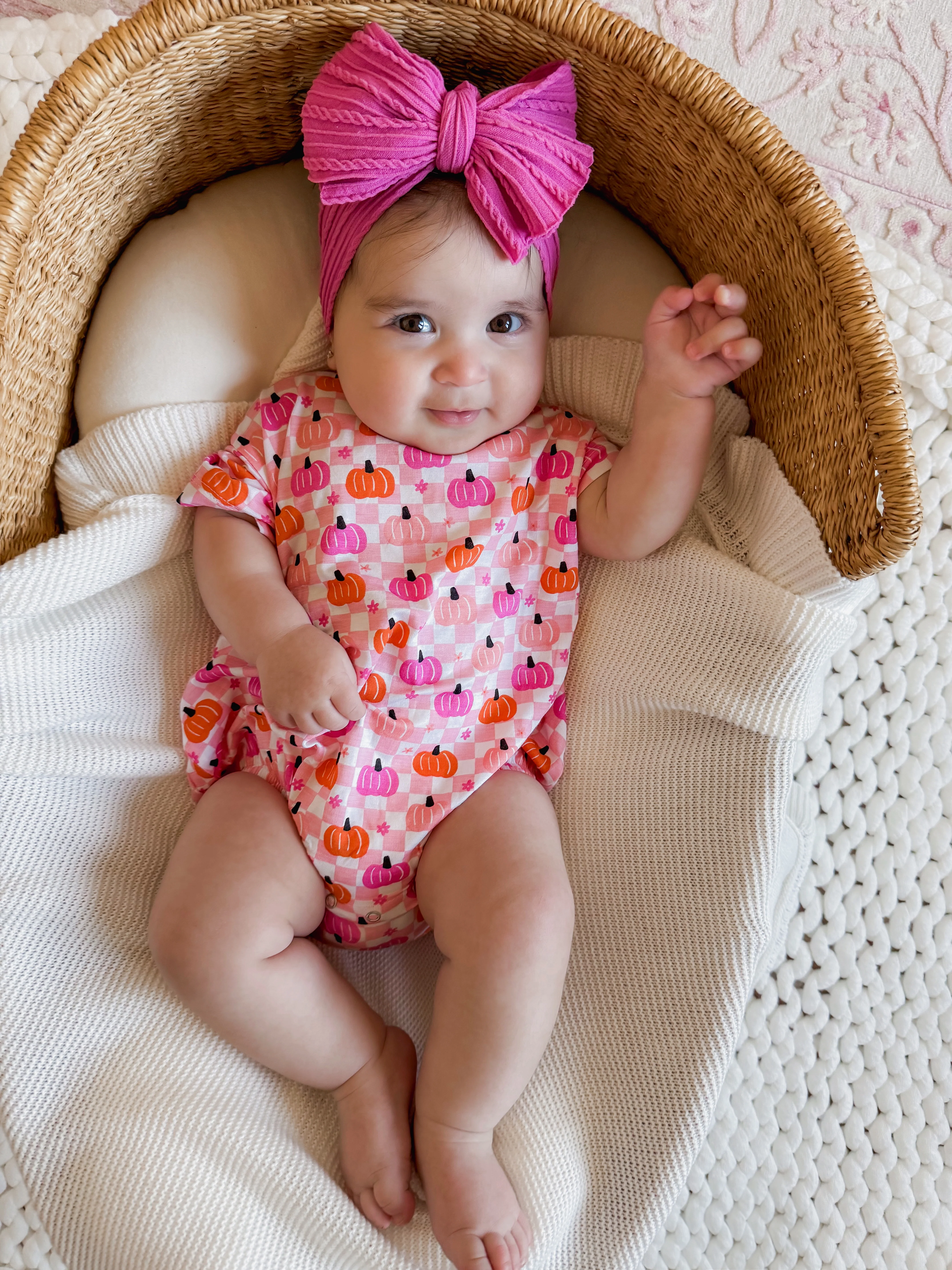 T-Shirt Bubble, Pumpkin Checkerboard Pink - Image 3