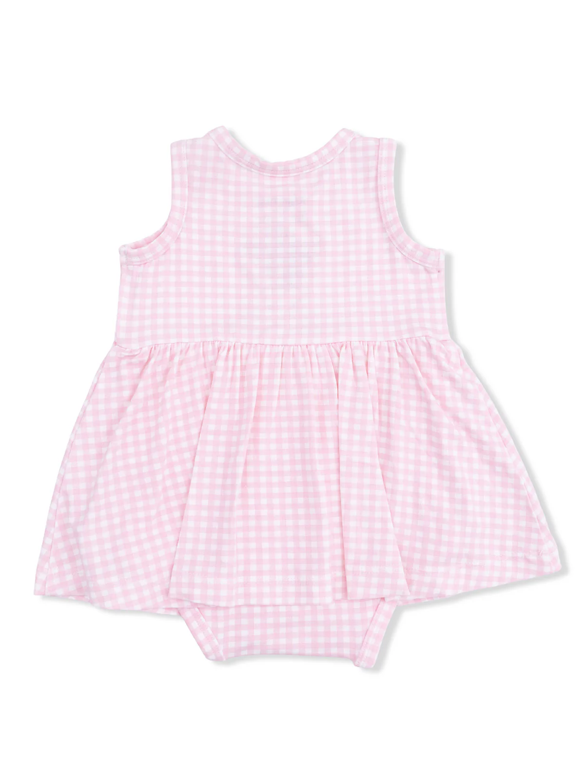 Tank Bodysuit Dress, Cute Farm Animals Cow Appliqué - Image 2