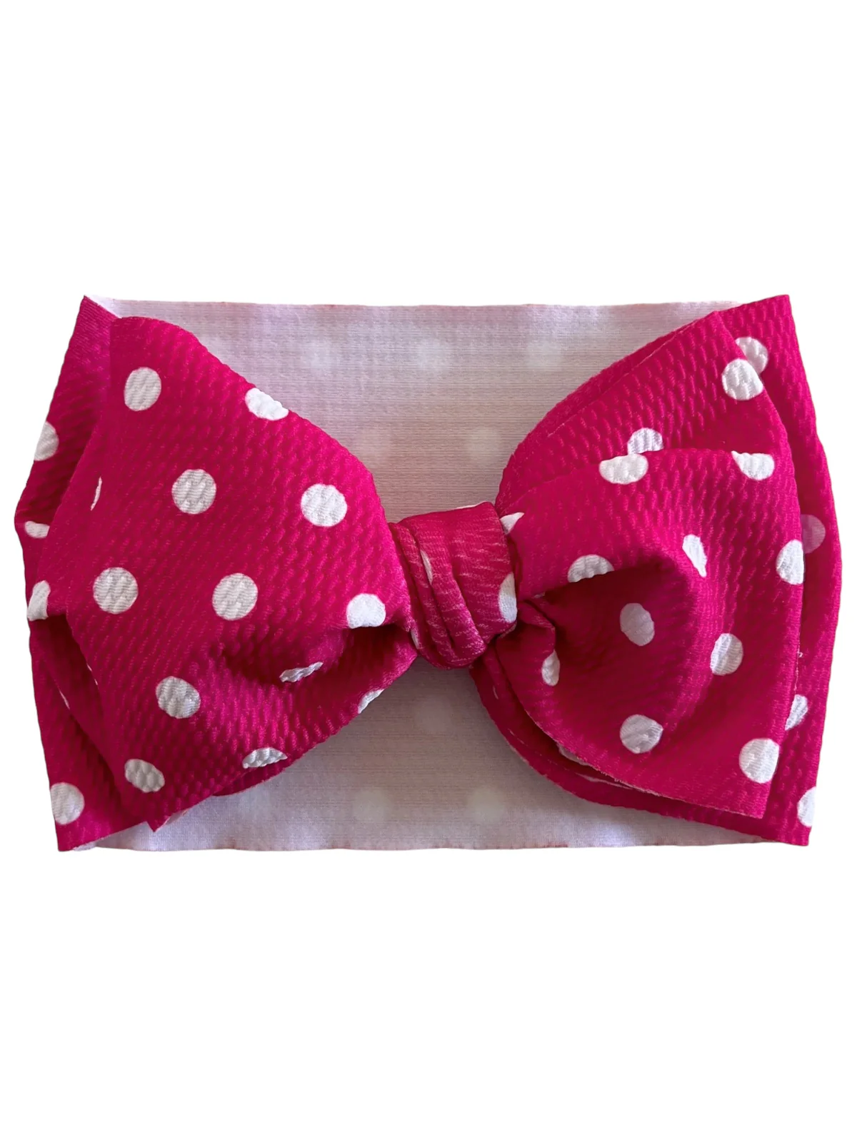 The BIG Bow, Fuchsia Dot