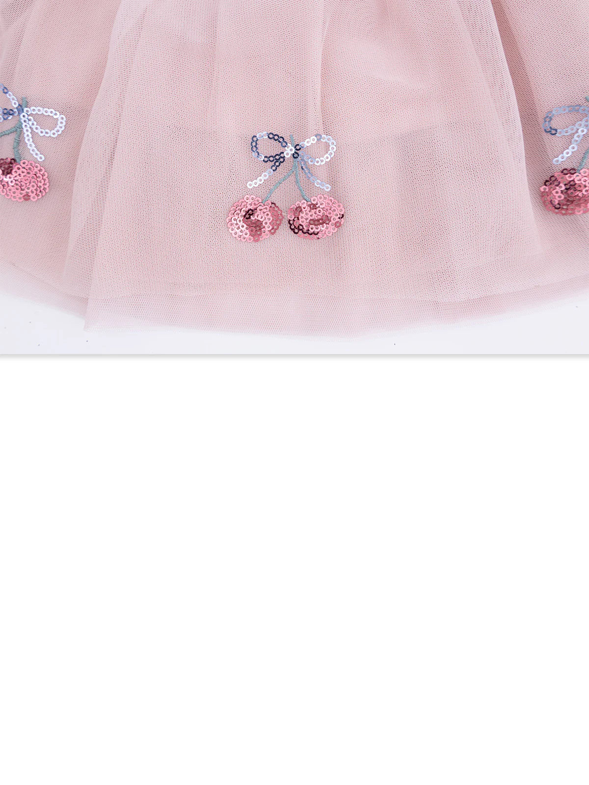 Tutu Skirt with Bike Shorts, Sweet Bow Cherries - Image 4
