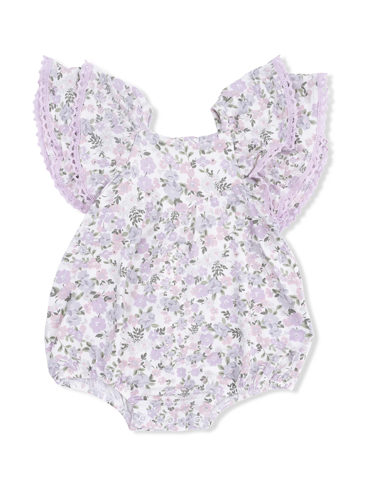 V-Neck Bubble Sunsuit, Shannon Floral