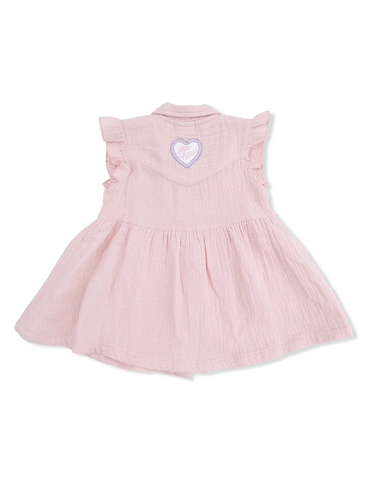Western Pearl Snap Dress & Bloomer, Yee Haw Cowgirl - Image 3