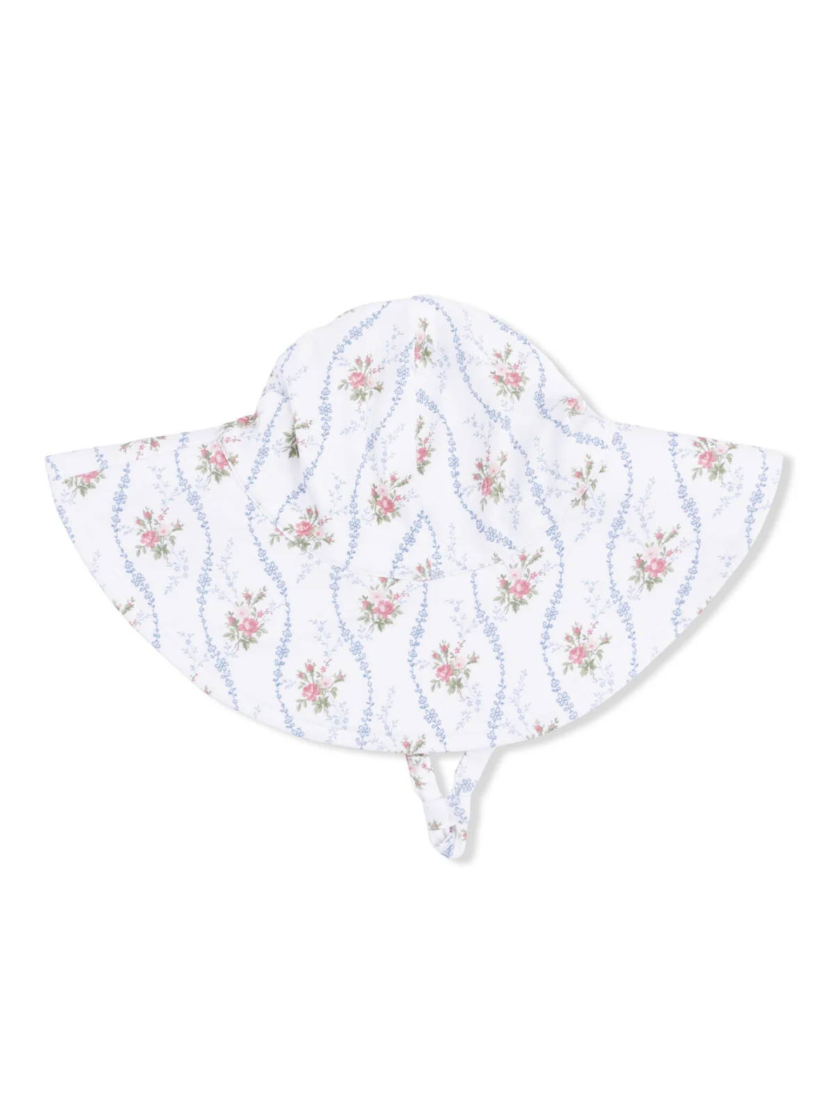Wide Brim Sunhat, Heirloom Rose Stripe