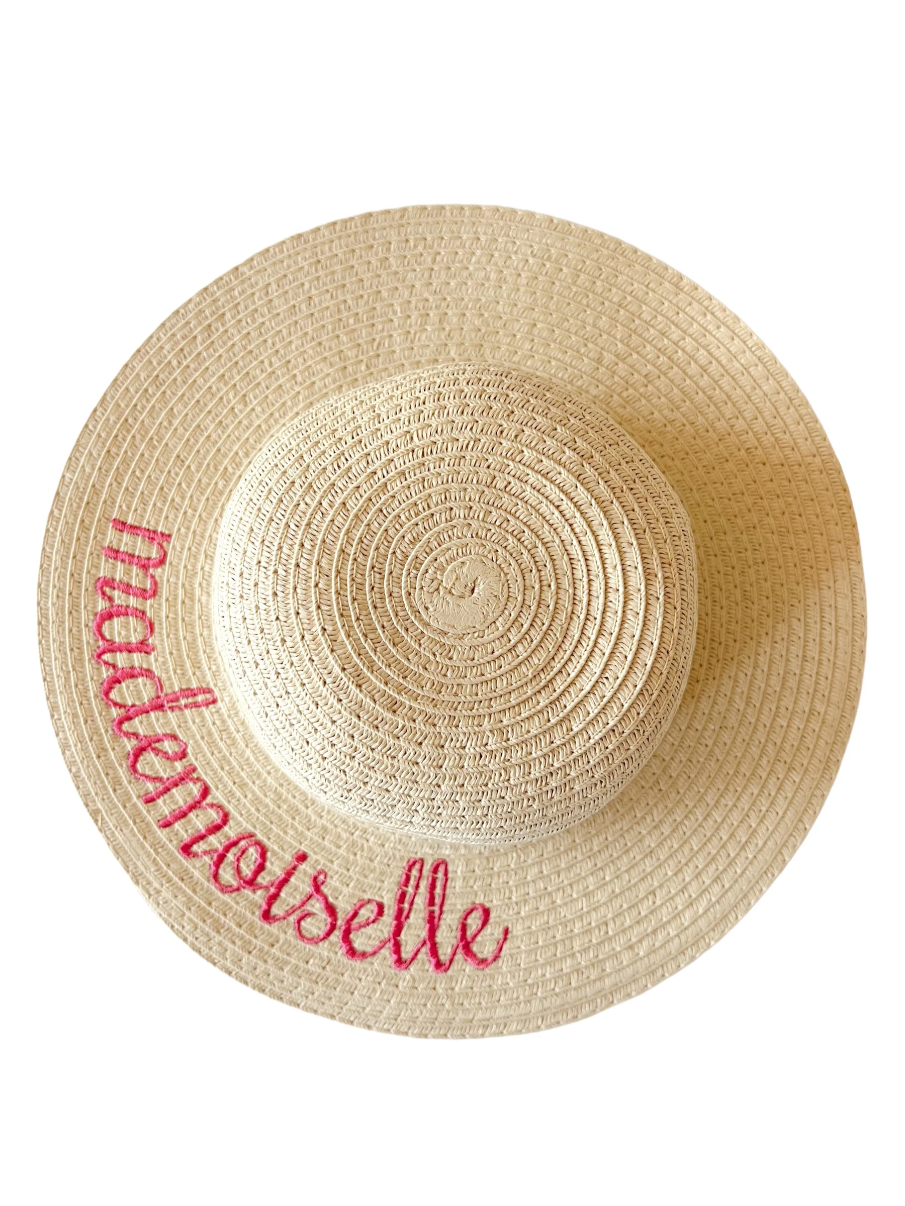 Wide Brim Woven Sunhat, Mademoiselle - Image 2