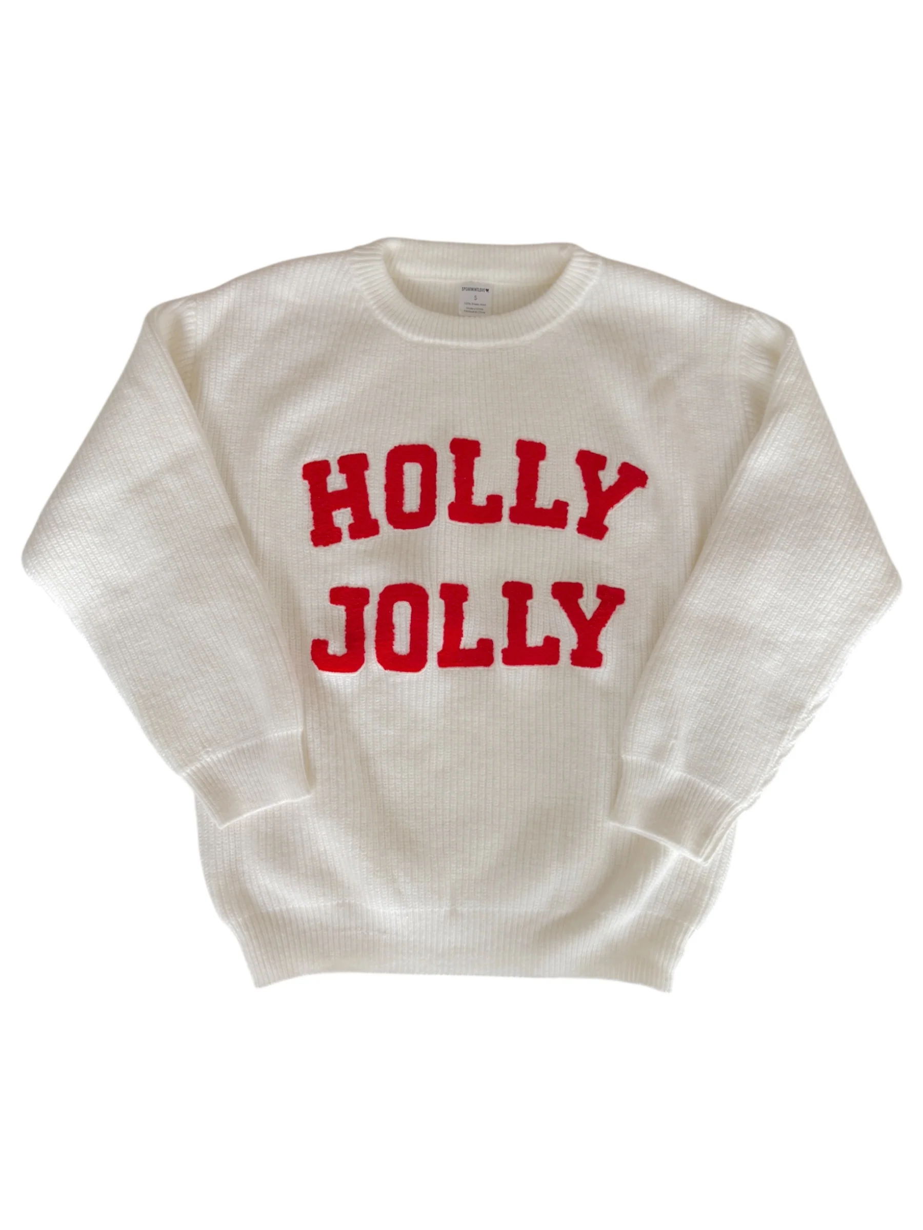 Women's Knit Sweater, Holly Jolly - Image 2