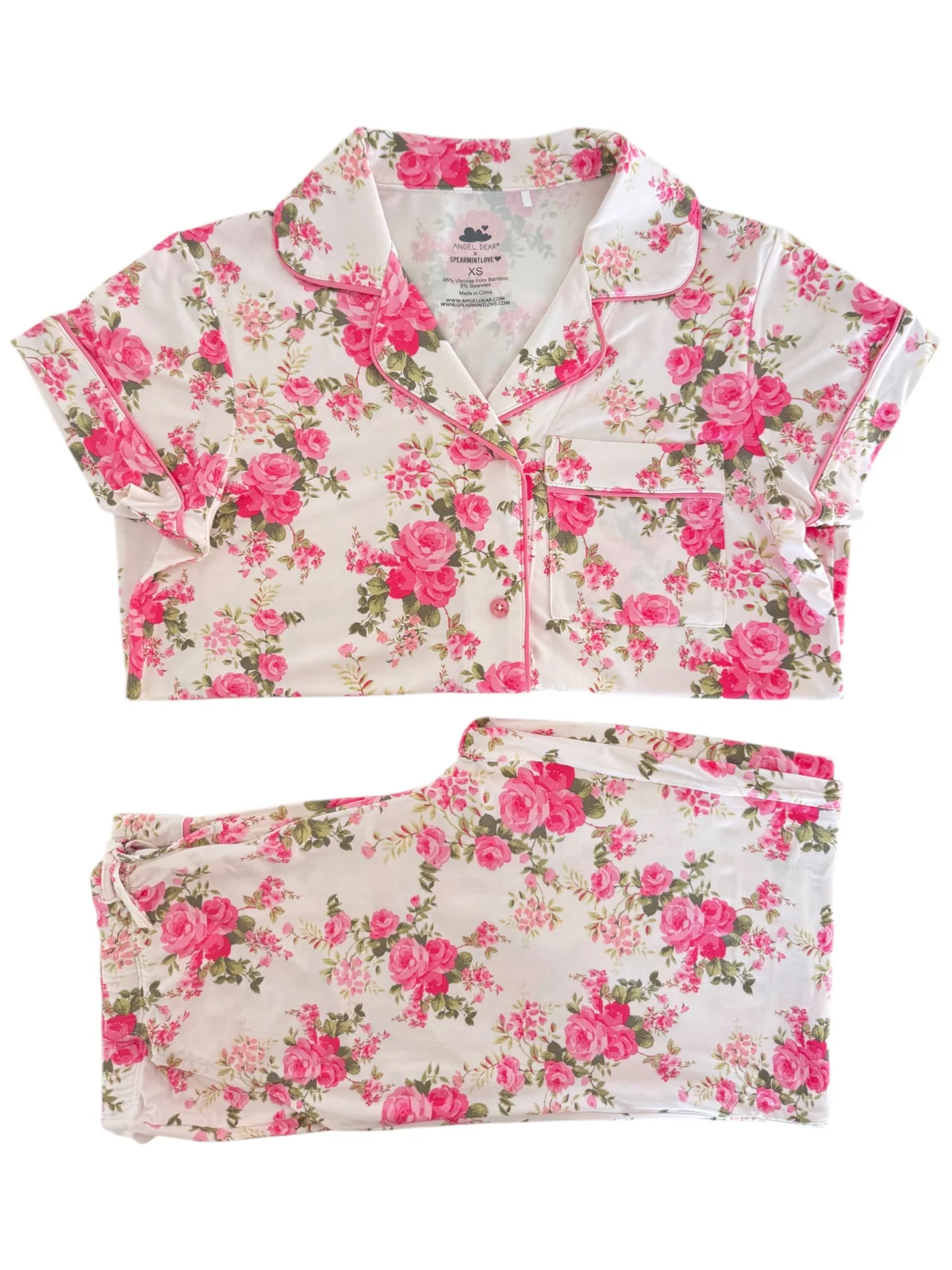 Women's Short Sleeve Lounge Set, Country Daydream - Image 3