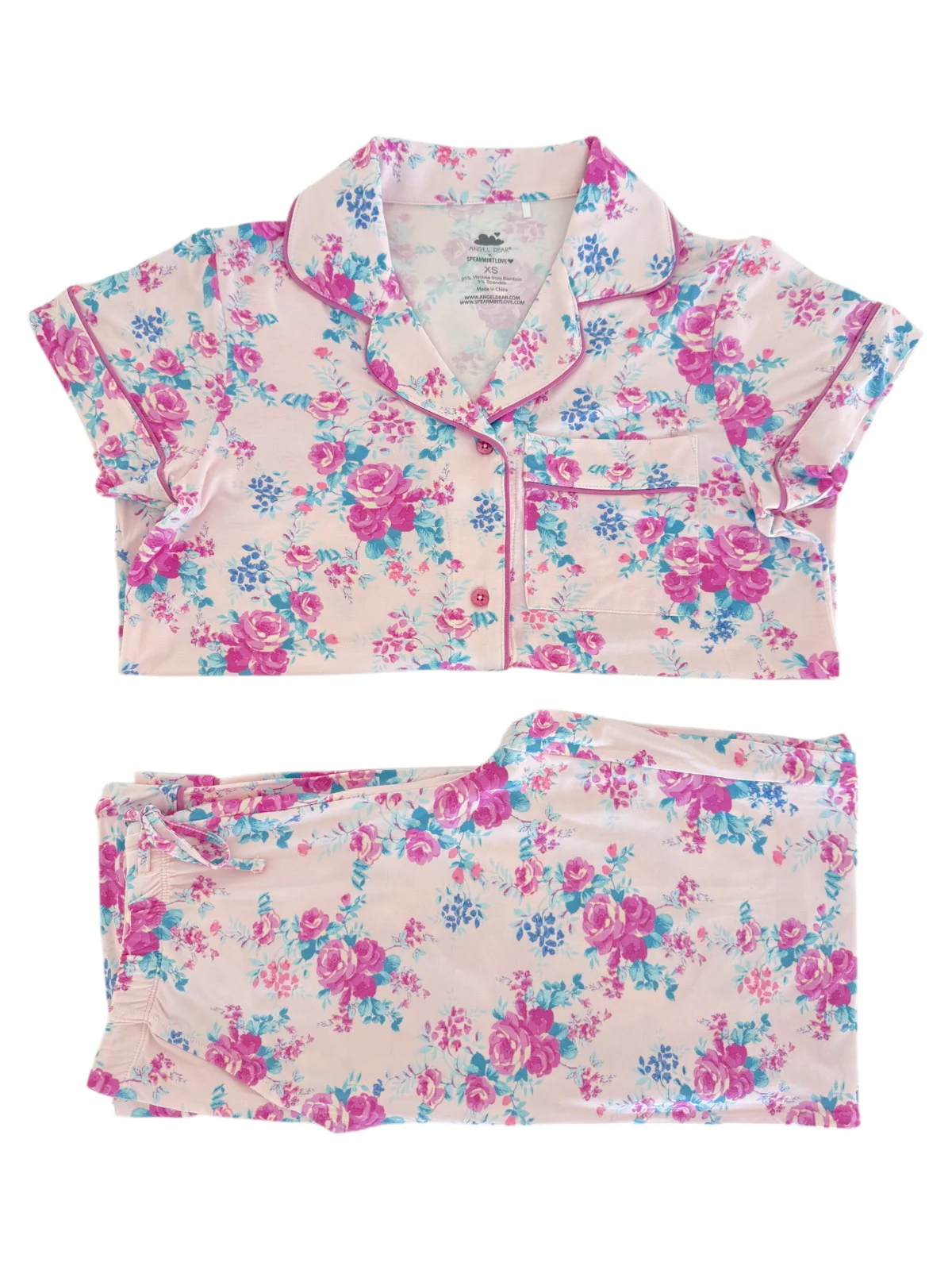 Women's Short Sleeve Lounge Set, Garden Secrets - Image 4